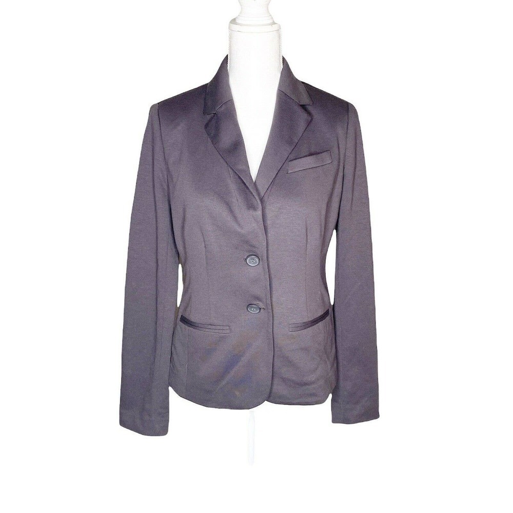 LC Lauren Conrad Womens Sz 6 Gray Blazer Jacket Rayon Stretch